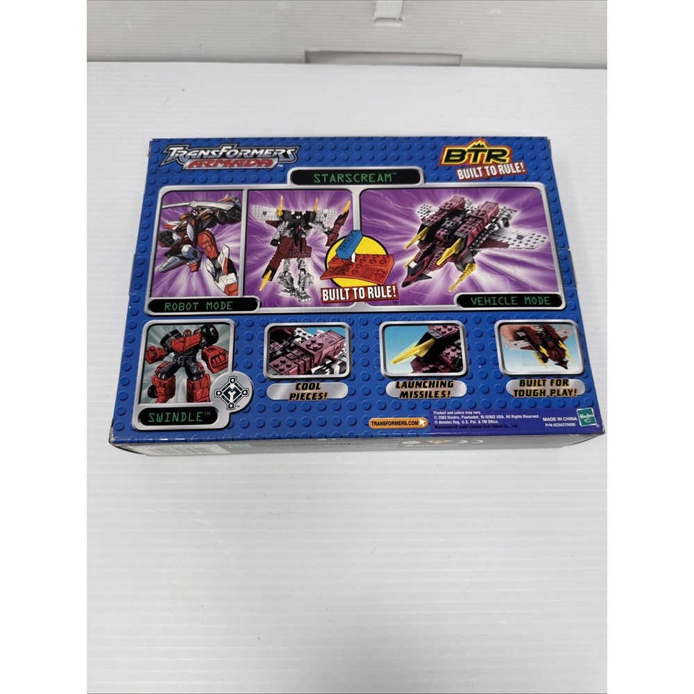 Transformers Armada BTR 7054 Starscream Built to Rule Swindle Sealed New - Picture 5 of 5